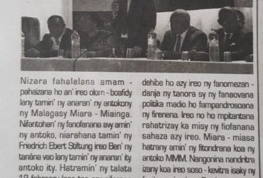 MMM : Nomena fiofanana ireo Ben’ny tanàna avy amin’ny antoko